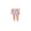 Mini-jupe plissée rose style ecossais 